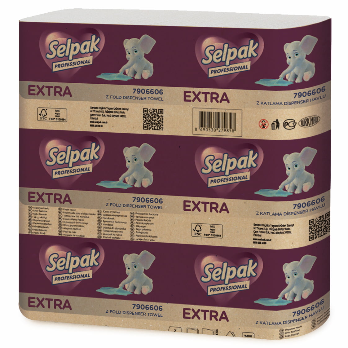 Selpak Professional Extra Z-Fold Dispenser Towel