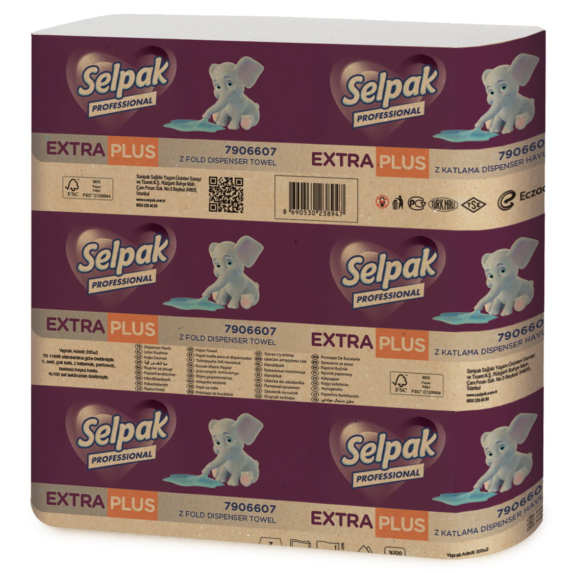 Selpak Professional Extra Plus Z- Fold Dispenser Towel
