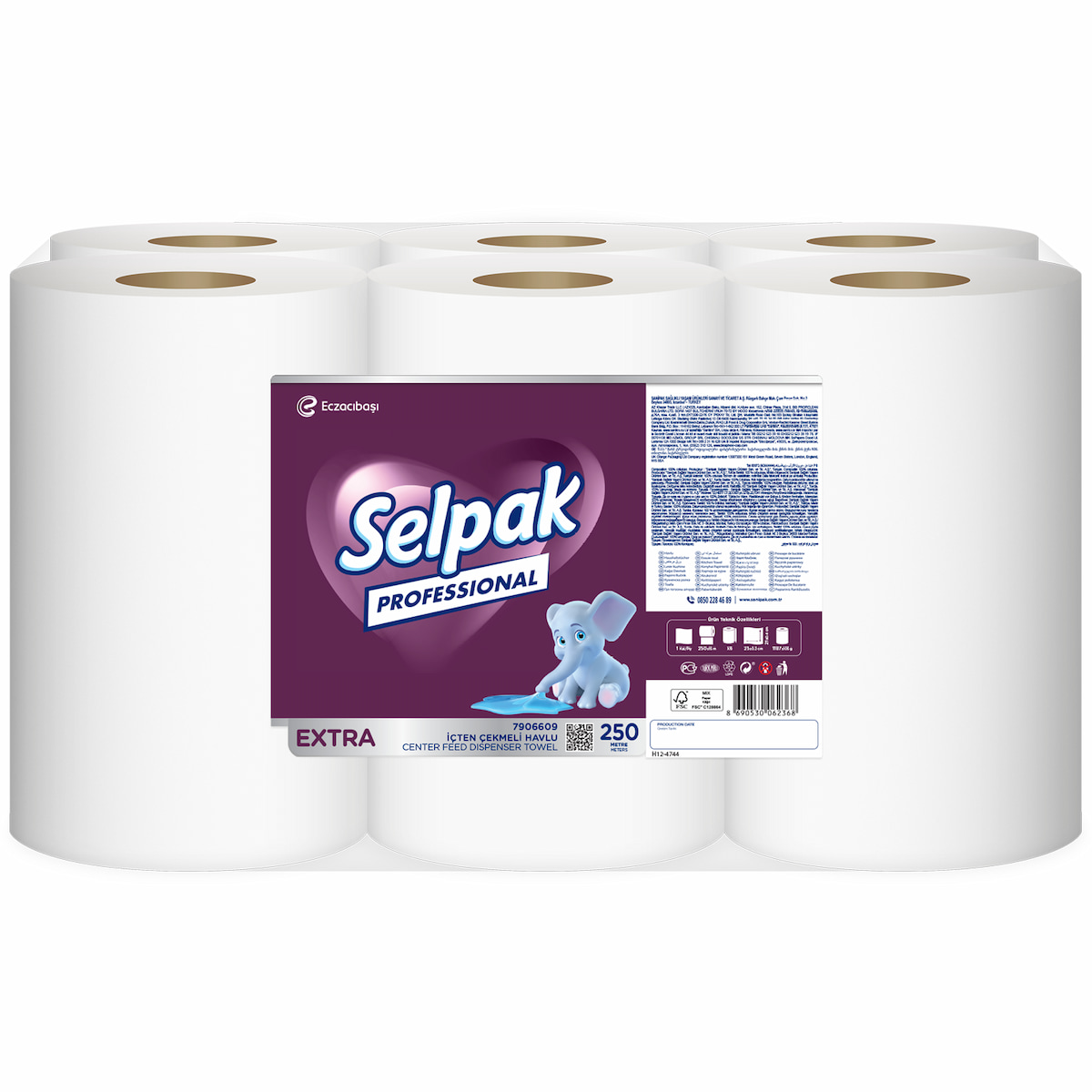 Selpak Professional Extra İçten Çekmeli Havlu 250 m