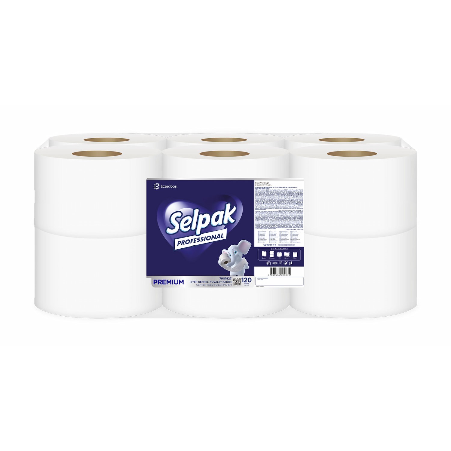 Selpak Professional Premium İçten Çekmeli Tuvalet Kağıdı -120 m