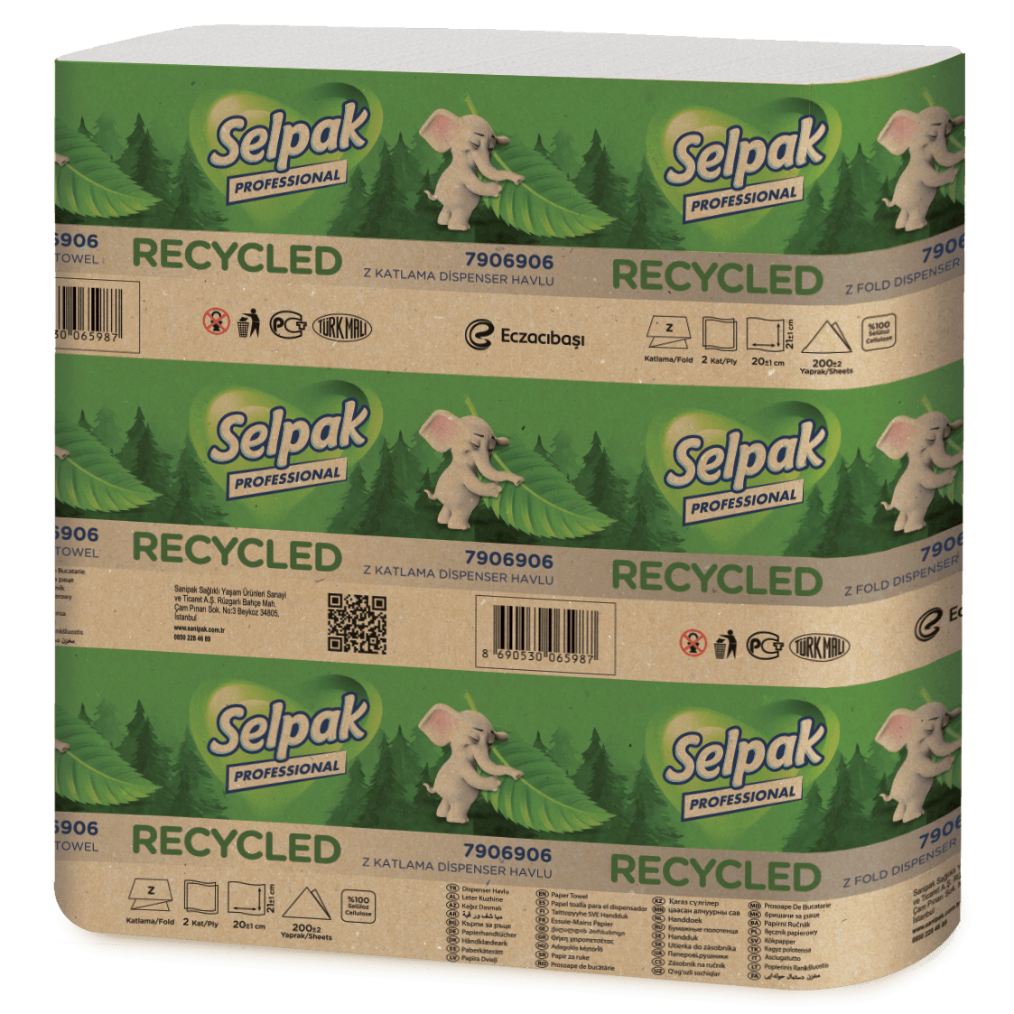 Selpak Professional Recycled Z Katlama Havlu