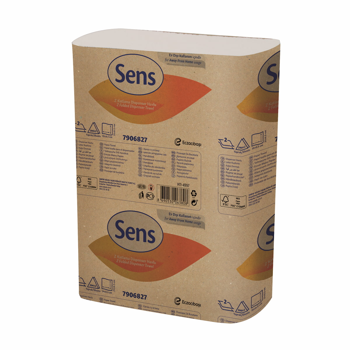 Sens Z-Fold Dispenser Towel 200