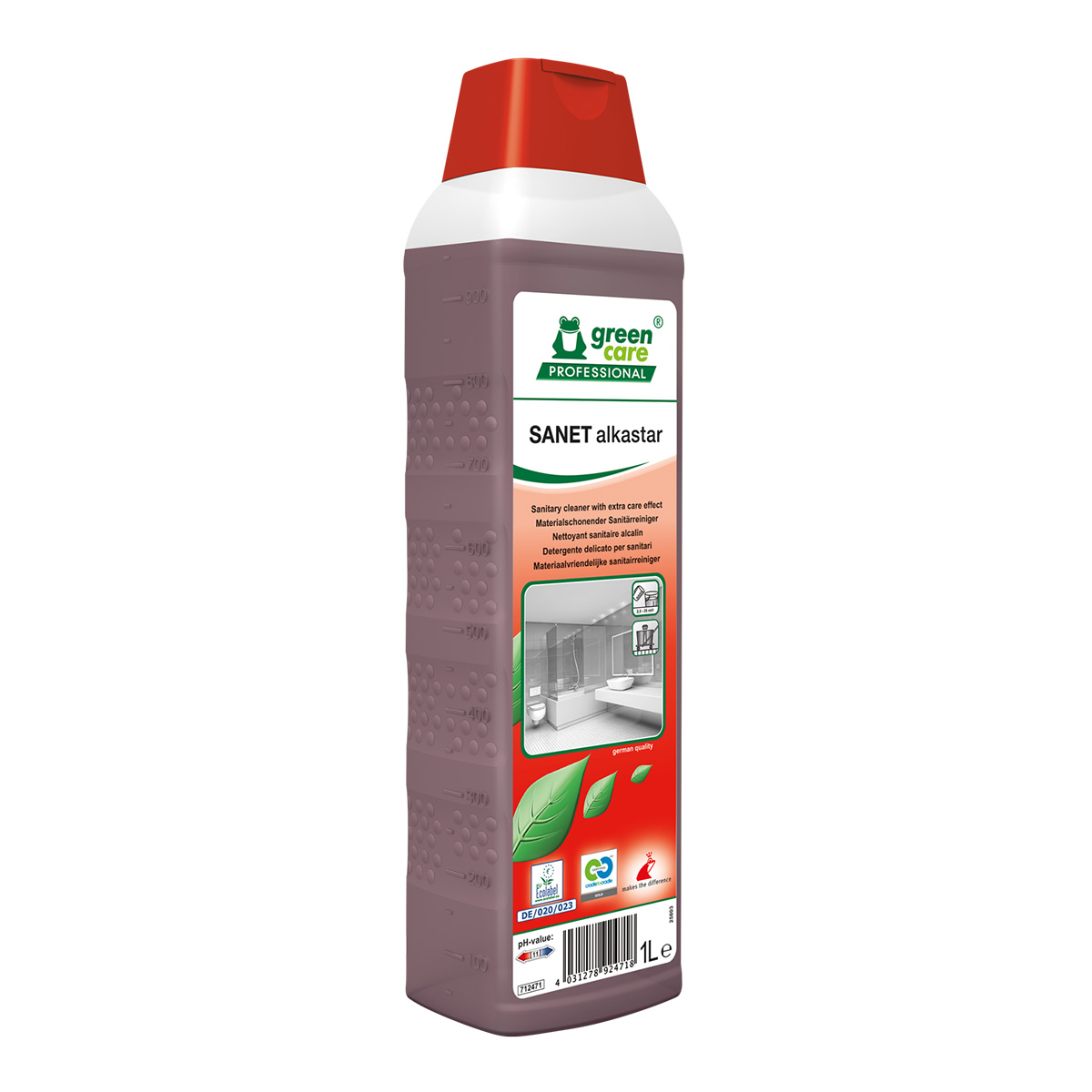 Green Care Sanet Alkastar-Ekolojik Alkali Saniter Alan Temizleme Ürünü 1L
