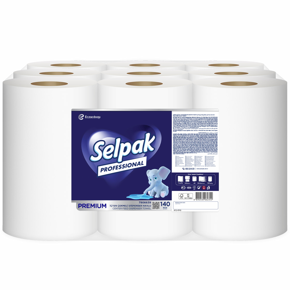 Selpak Professional İçten Çekmeli Havlu 140 m